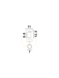 Luces Exclusivas LUNBIRA LE45657 white ceiling spotlight 1×GU10 small 3