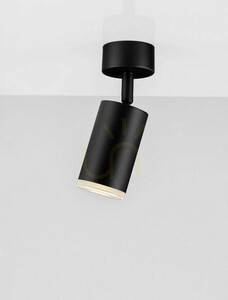 Luces Exclusivas ZENFARO LE45675 Black Ceiling Spotlight GU10 10 W small 1