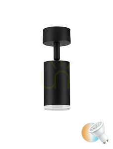 Luces Exclusivas ZENFARO LE45675 Black Ceiling Spotlight GU10 10 W small 0