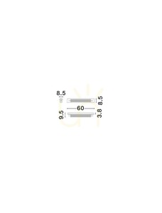 Luces Exclusivas FELORNA black bathroom wall light LED 13 W 60 cm LE45686 small 3