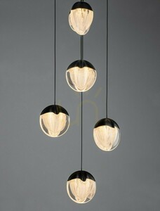 Luces Exclusivas ALCUDIA LE45755 black LED pendant light 25 W 3000 K 33 cm small 5