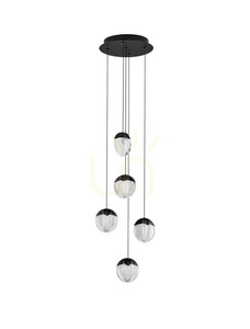 Luces Exclusivas ALCUDIA LE45755 black LED pendant light 25 W 3000 K 33 cm small 0