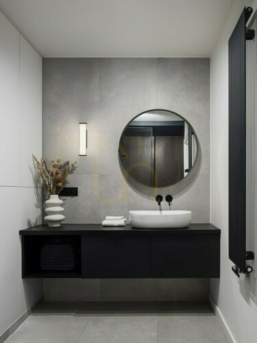 Check Luces Exclusivas ALEGRANZA LE45771 Wall Light LED 7W IP44 Black, 30 cm