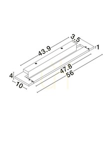 ALFAJAR LED Bathroom Mirror Wall Light Luces Exclusivas White 56 cm IP44 LE45777 small 6