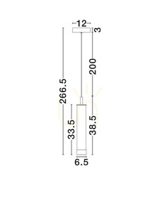 Luces Exclusivas ARUCAS LE45880 Black LED Pendant Light small 7