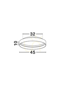 ATECA Luces Exclusivas LE45888 LED ceiling light Ø 45 cm, 49W 2385lm 2700-4000K, TRIAC dimmable, matt white small 5