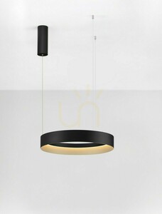 Luces Exclusivas ATECA LE45894 Black LED Pendant Light 50 cm small 2