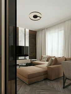 Luces Exclusivas AZKOIT LE45903 LED ceiling light, black, 60 cm, 48 W small 5