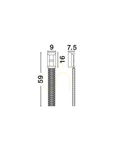 Luces Exclusivas CAMBRIL LE45971 LED wall light, gold and black, 9 W 3000 K, 59 cm small 5