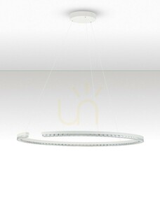 MAHON LED Pendant Light White Ring 85 cm 43 W 3000 K TRIAC Luces Exclusivas LE46097 small 1