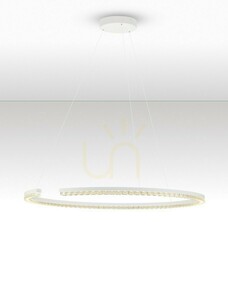 MAHON LED Pendant Light White Ring 85 cm 43 W 3000 K TRIAC Luces Exclusivas LE46097 small 2
