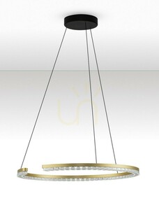Luces Exclusivas MAHON LE46100 LED pendant light, gold, 65 cm, 3000 K small 1
