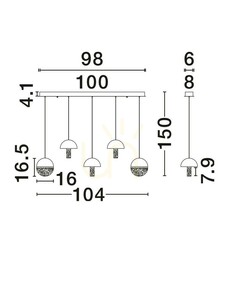 TARREGA Luces Exclusivas Pendant Lamp LE46174 1 TARREGA Luces Exclusivas Pendant Lamp LE46174 small 1