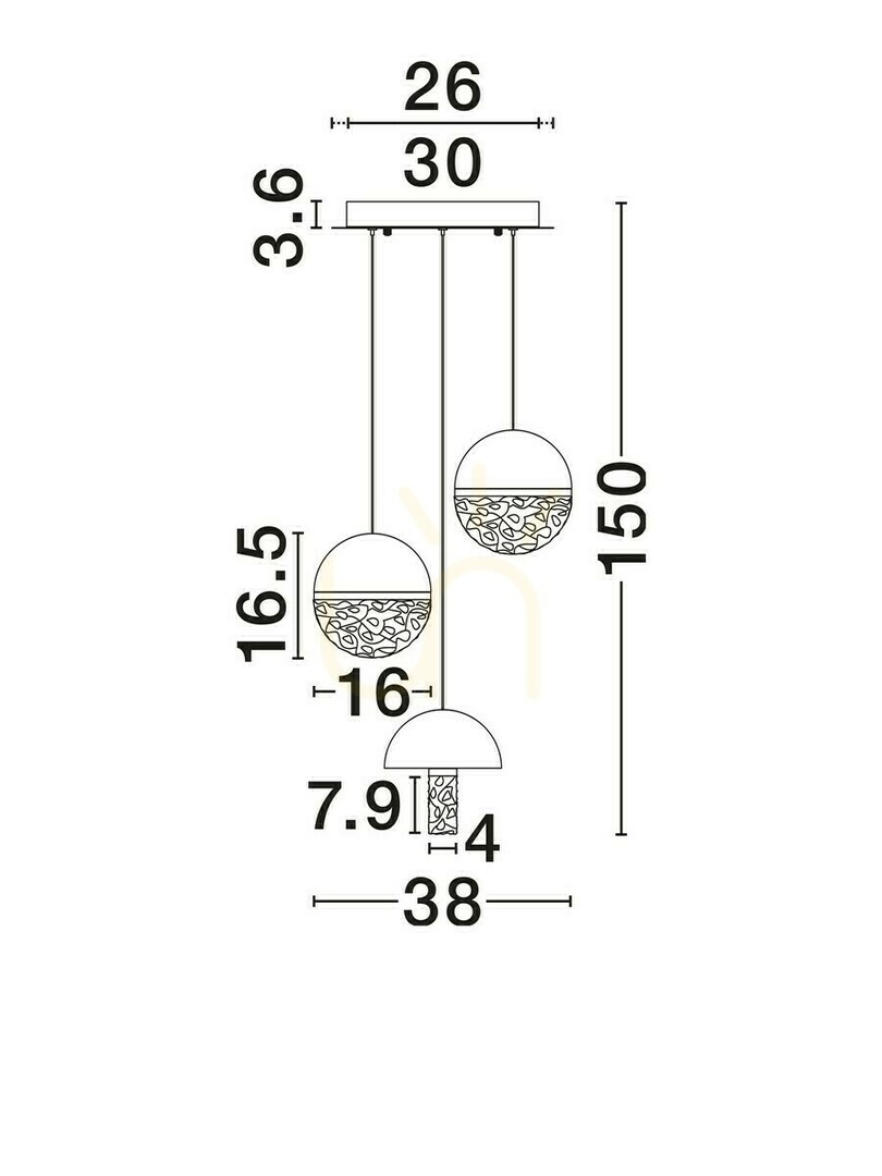 View TARREGA Luces Exclusivas Pendant Lamp LE46184 TARREGA Luces Exclusivas Pendant Lamp LE46184