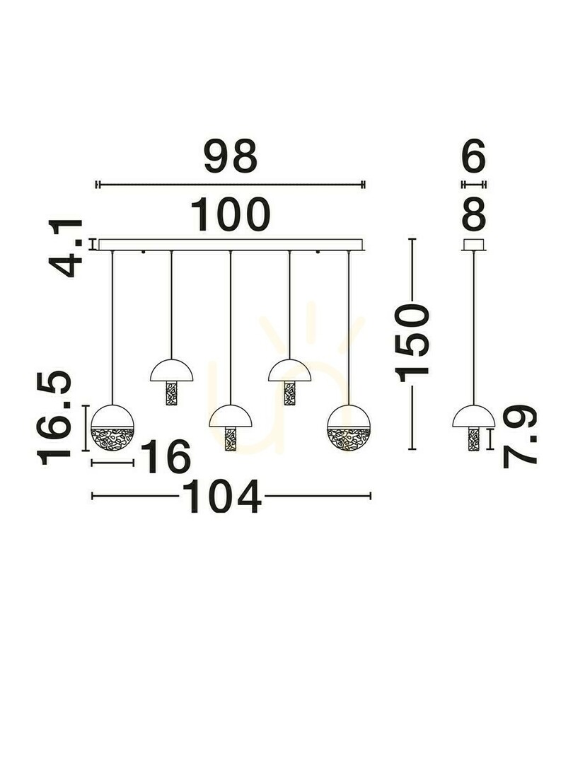 Display TARREGA Luces Exclusivas Pendant Lamp LE46187 TARREGA Luces Exclusivas Pendant Lamp LE46187