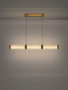 Luces Exclusivas TORREV LE46200 Pendant clear glass brass LED 24 W 1320 lm 3000 K 120 cm small 2