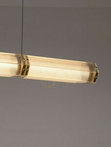Luces Exclusivas TORREV LE46200 Pendant clear glass brass LED 24 W 1320 lm 3000 K 120 cm small 4