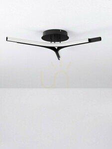 Luces Exclusivas UJUE LE46226 LED ceiling light, black, 70 cm, 29 W, 3000 K small 1