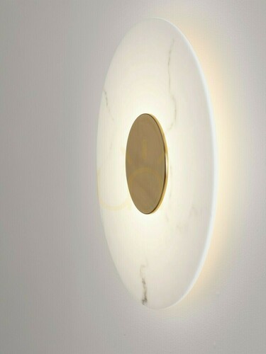 Check VILLAN Luces Exclusivas LE46230 LED wall light, 60 cm, white and gold