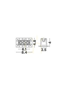 Luces Exclusivas CARBAY LE62215 black trimless LED ceiling light, 5 W, 3000 K small 1