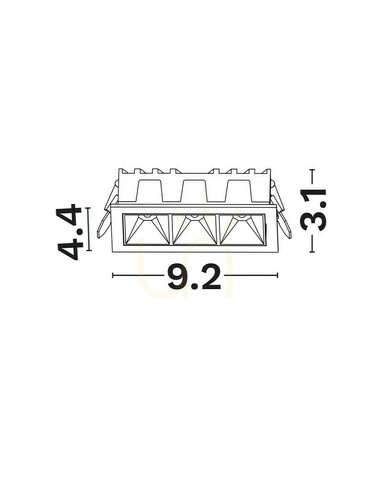 Check CARMON Luces Exclusivas Ceiling Mesh LE62237