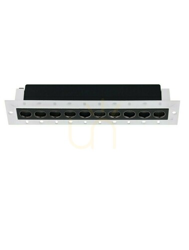 Check CARRIZ Luces Exclusivas Recessed Downlight Bar 10x LED 14W Black 23.2 cm LE62251
