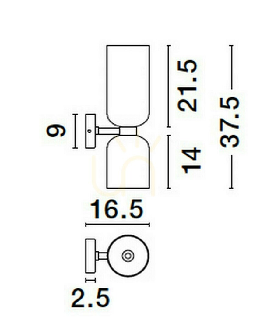 Show REPOS Luces Exclusivas wall lamp LE42647 REPOS Luces Exclusivas wall lamp LE42647