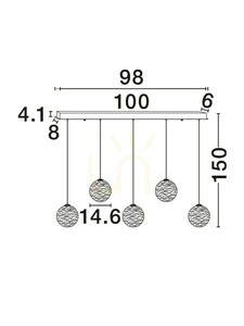 ALBORA Luces Exclusivas Pendant Lamp LE45747 small 7