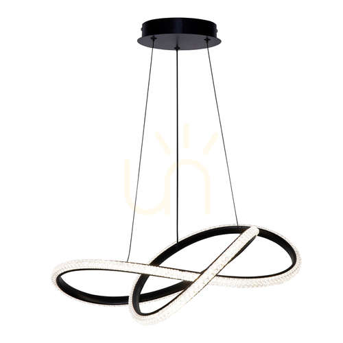 Check Italux Black LED Pendant Light 60 cm PND-64728-BK