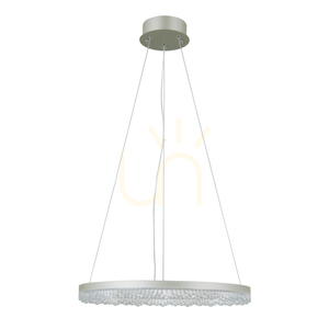 Italux Barlo LED pendant light, silver, 50 cm, PND-34526-M-SILV small 0