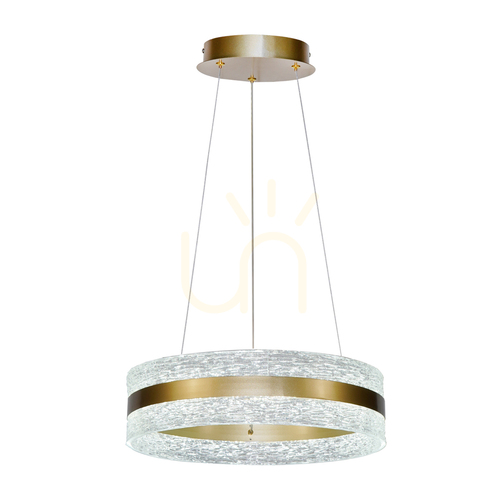 Check Italux Blera Gold LED Pendant Light 40 cm PND-98273-GD