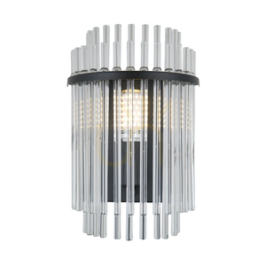Italux Bonte E14 Wall Light, Matt Black with Clear Glass WL-40929-1A-BK small 1