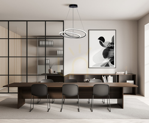 Italux Kortia LED Pendant Light Black 48 cm PND-64873-BK small 1