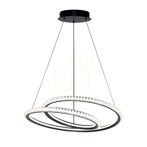 Italux Kortia LED Pendant Light Black 48 cm PND-64873-BK small 0