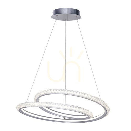 Check Italux Kortia Silver LED Pendant Light PND-64873-SILV