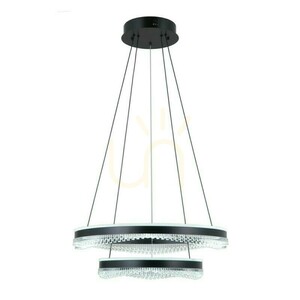 Italux Morte LED pendant light, black, 60 cm PND-34535-2L-BK small 2