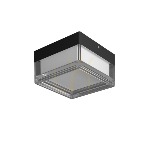 Check Plafon Italux Nefis LED Black 9W IP65 13 cm PLF-53628-BK
