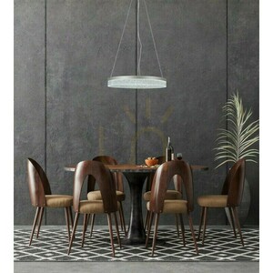 Italux Pantal LED pendant light, silver, 50 cm, PND-34533-M-SILV small 1