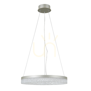 Italux Pantal LED pendant light, silver, 50 cm, PND-34533-M-SILV small 0