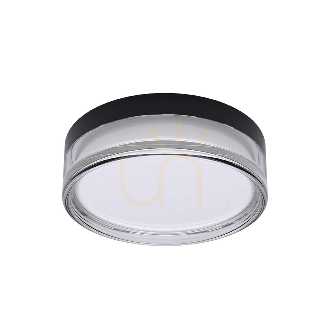 Italux Rilta LED Plafond Black 30 cm IP65 24W PLF-73527-M-BK