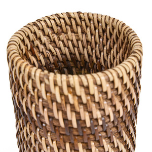 Tooth Brush Holder Natural Brown Handmade 12 cm small 4