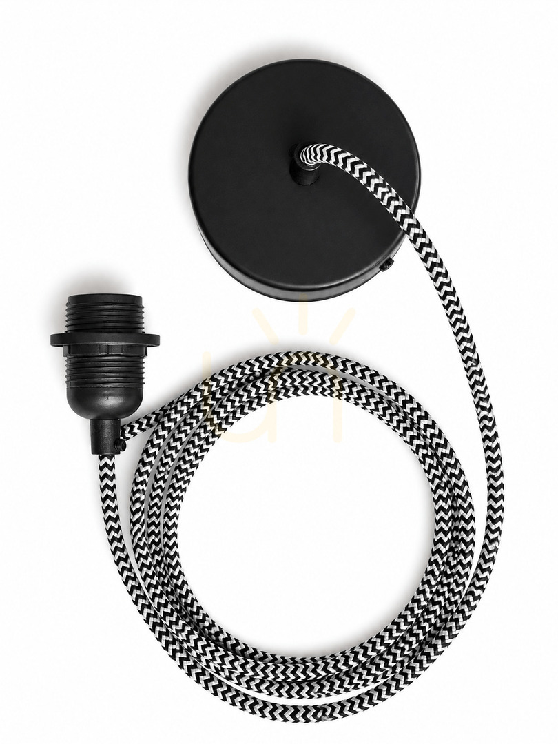 Lunares Lunhold Black Pendant Light E27 LUN-LLH-BI