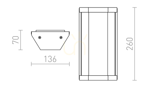 Check Rendl Penta wall lamp Anthracite 230 V E27 18 W.