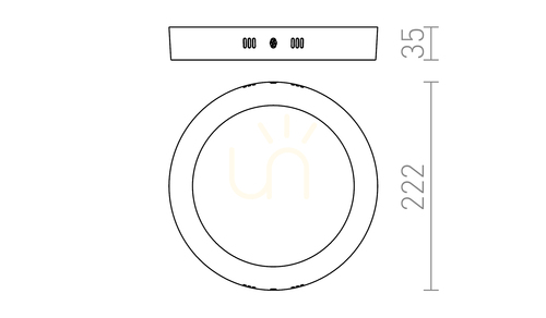 Check Plafond Rendl Socorro R 220 Surface-mounted White 230 V Led 18 W 3000 K