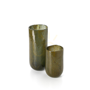 Glass Vase Green High Forest Collection 33 cm small 4