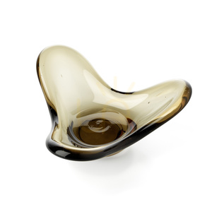 Smoke Liquid Form Candle Holder 16.5x16.5x8 cm 2 Smoke Liquid Form Candle Holder 16.5x16.5x8 cm small 2