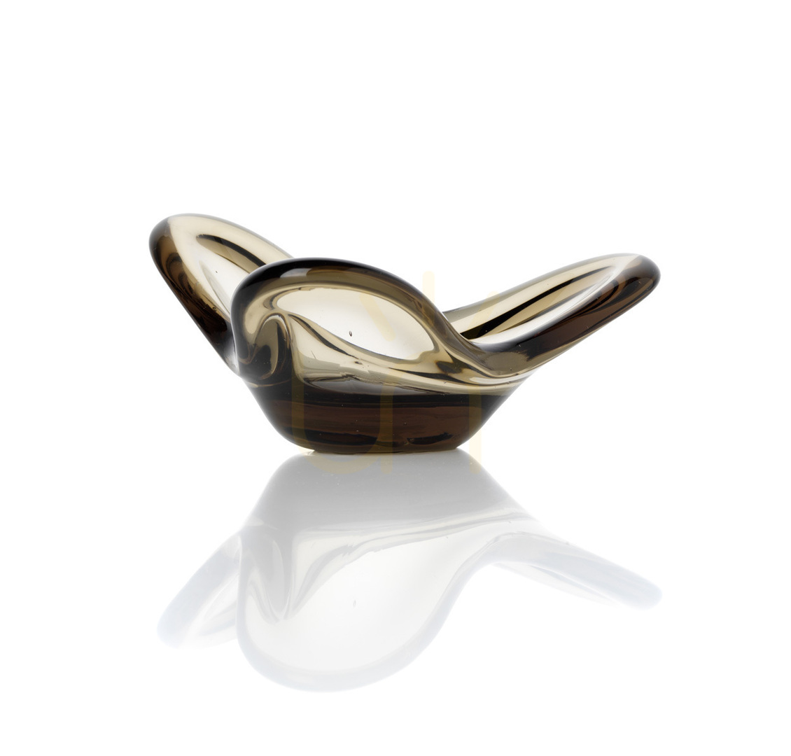 Show Smoke Liquid Form Candle Holder 16.5x16.5x8 cm Smoke Liquid Form Candle Holder 16.5x16.5x8 cm