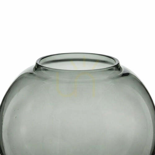 Check Smokey Grey Glass Vase 21 cm