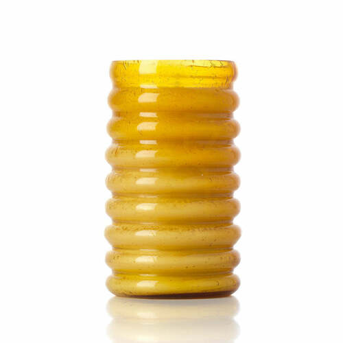 Check Candle Jar Honey Tall 12.5 cm Handmade Interior Decoration