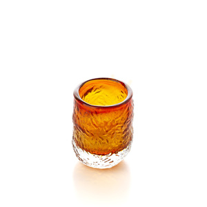 Amber Glass Tumbler 10.5 cm small 3